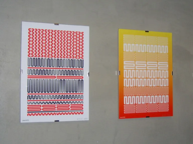 Hommage à Molnár, generative art prints by Roni Kaufman