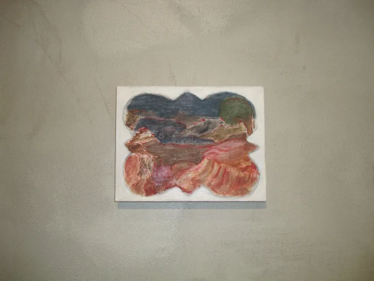 Paintings by Sofia Andersson on the gallery walls