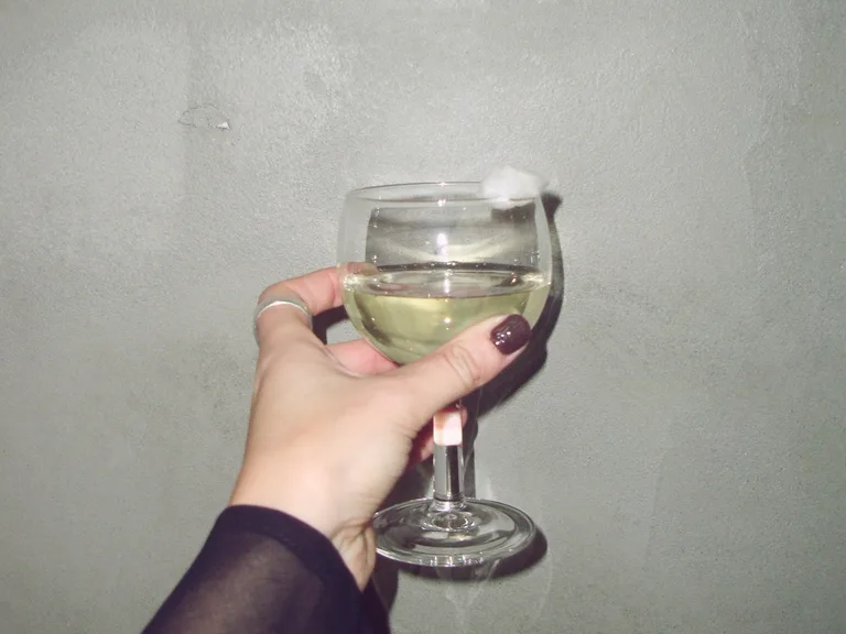 Vernissage of Caterpillar Girl Diaries with cocoon-garnished drinks