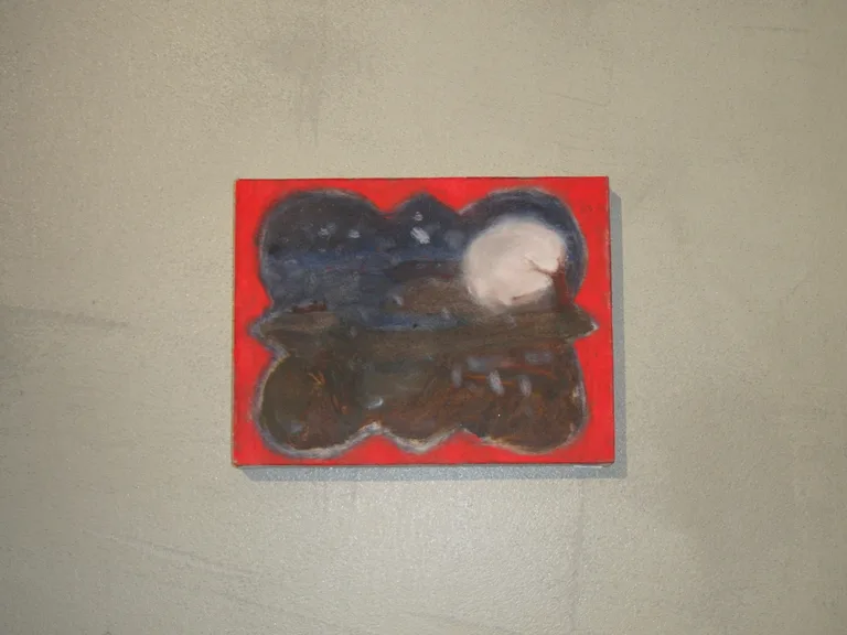 Paintings by Sofia Andersson on the gallery walls