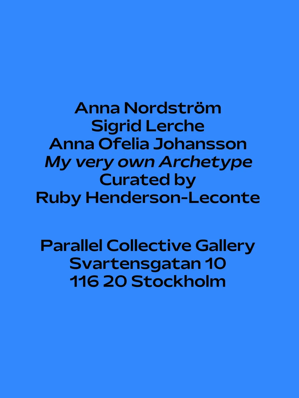 Vernissage day post, June 2026 exhibition