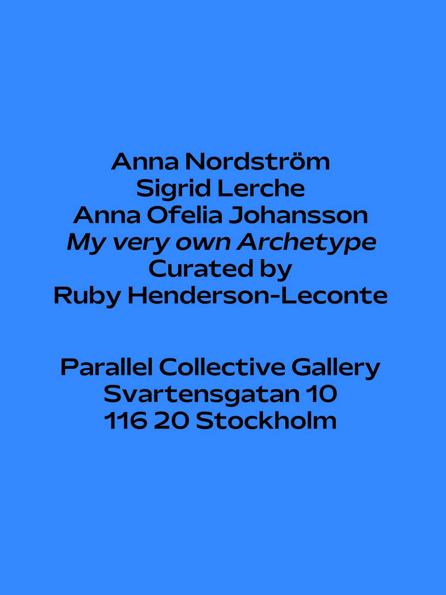 Vernissage day post, June 2026 exhibition