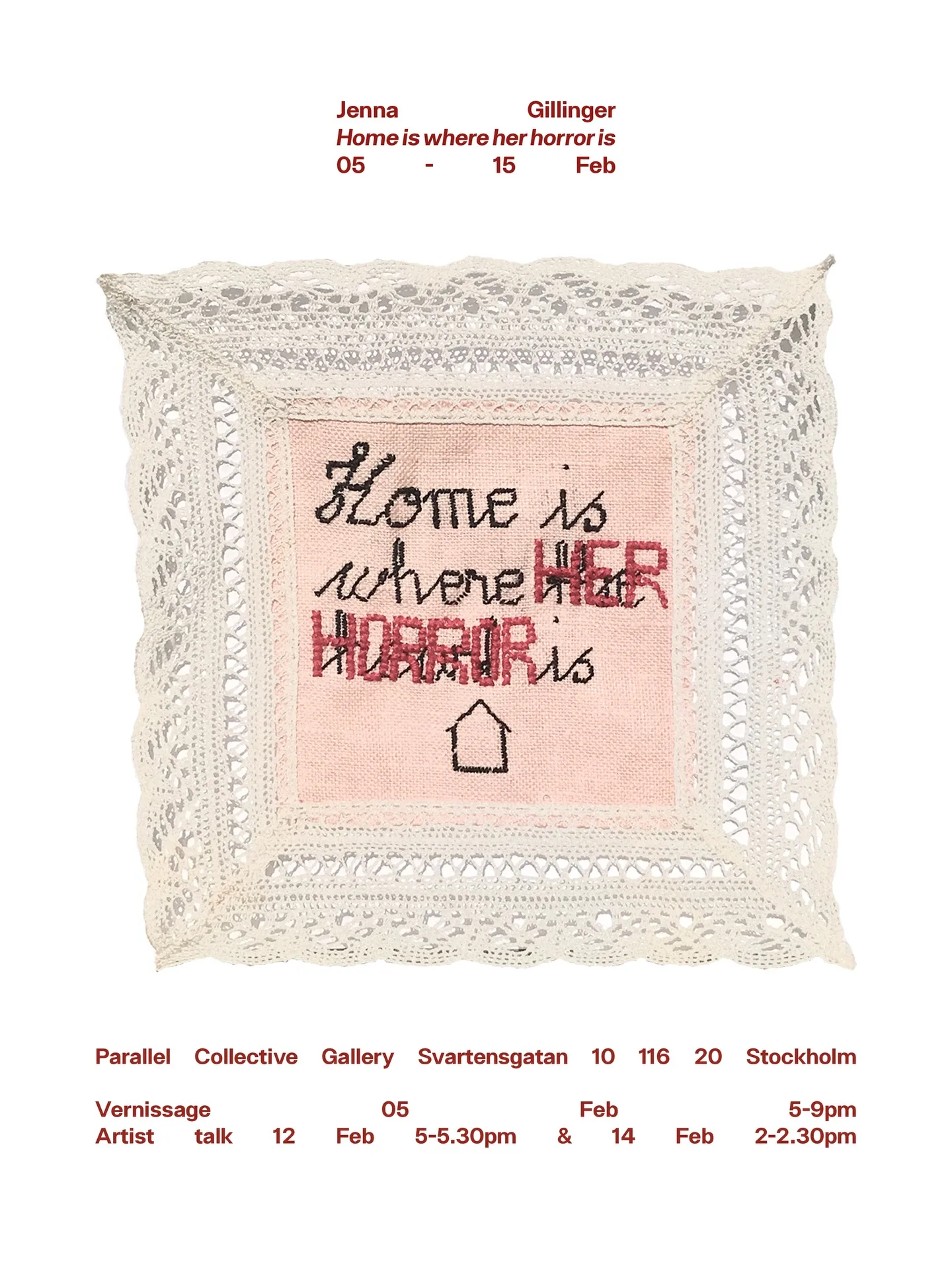 Announcement for Home is where her horror is