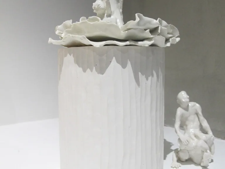 Sculptural work in Eden-ish reimagined pleasure garden